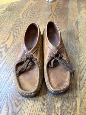 Clarks Brown Leather Slip-On Moccasin Loafers